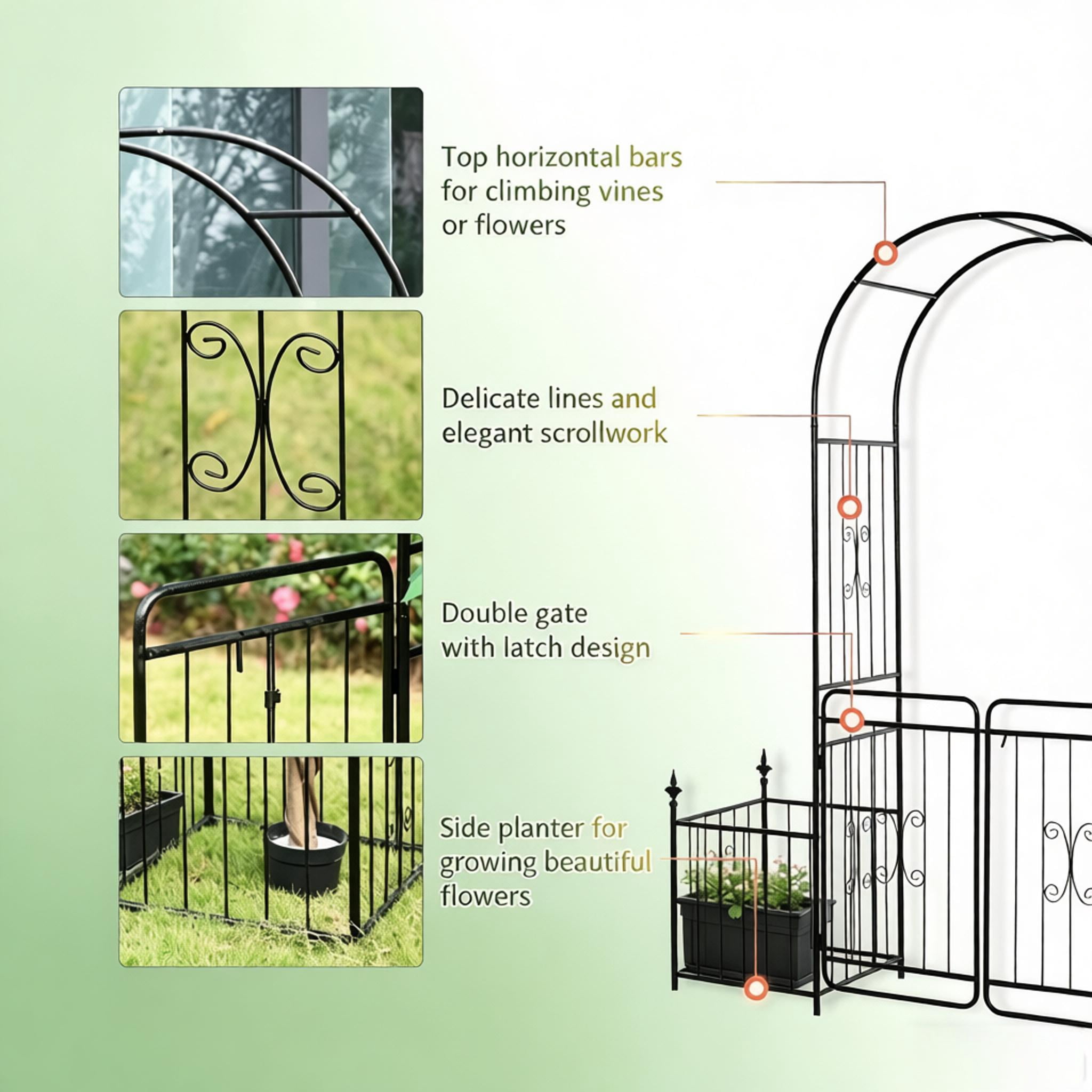 Wedding Arch, Lawn Archway Garden Arch Trellis Arch Arbor