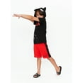 thumbnail image 3 of Batman Boys Cosplay Hooded Top & Shorts, 2-Piece Outfit Set, Sizes 4-10, 3 of 6