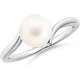 thumbnail image 1 of Guangzhoushicwz Anillo solitario de perla cultivada de agua dulce natural Angara para mujer en plata de ley, 1 of 4