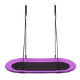 thumbnail image 2 of Columpio Ovalado Costway para Árbol Altura Regulable Violeta 150 x 80 cm, 2 of 10