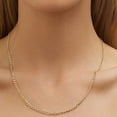 thumbnail image 4 of Yomhary 18K Gold Plated Curb/Cuban Link Gold Chain Necklace , 3MM For Women or Men, 4 of 4