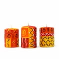 thumbnail image 2 of Set of Three Boxed Hand-Painted Candles Zahabu Design Nobunto, 2 of 5