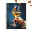 thumbnail image 3 of Cheers Around The World Canvas Art, Minimal Global Celebration Quote Print, Bar & Dining Room Wall Decor, 3 of 8
