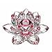 thumbnail image 2 of Amlong Crystal Hue Reflection Lotus Flower with Gift Box, 5 inch, Red, 2 of 4