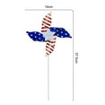 thumbnail image 2 of TNOBHG Independence Day Windmill American Flag Windmill Independence Day Red White Blue Waterproof Pinwheels Patriotic Decor Patriotic Decoration, 2 of 8