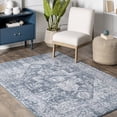 thumbnail image 6 of nuLOOM Justine Vintage Medallion Area Rug, 5' 3" x 7' 7", Blue, 6 of 9