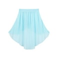 thumbnail image 6 of Aislor Kids Big Girls High Low Chiffon Dance Skirt for Lyrical Ballet Latin Jazz Stage Performance 6-16 A Light_Blue 14, 6 of 7