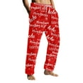 thumbnail image 2 of MLQIDK Mens Pajama Pants Xmas Tree Snowflake Comfy Pants Wide Leg Cute Christmas Pajamas Elastic Waist Drawstring Sleep Pajama Bottoms, 2 of 7