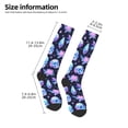 thumbnail image 4 of Fotbe star Skull flower crystal print Women's Men's Novelty Crew Socks Cotton Socks Knee High Socks for Walking,Running,Nurses,Pregnancy, 4 of 8