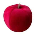 thumbnail image 2 of Peluche de manzana para decoración del hogar, lindo peluche, cómodo muñeco de peluche de manzana Rojo, 2 of 9