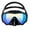 Black Mirrored, variant on WELLIFE FESTIVE Black Mirrored Adult Swim Mask with Nose Cover, HD Wide View Waterproof Diving Goggles for Men Women Youth