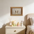 thumbnail image 3 of HIELLFQ Vintage Gold Framed Wall Art for Living Room Bunny Canvas Prints Rabbit Oil Painting Picture Rustic Easter Wall Decor for Office Bedroom Bathroom 11.8"×15.7", 3 of 8
