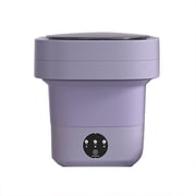 Feltree 6L Folding Dehydratable Mini Washing Machine, Portable USB Underwear Washer Purification with Timer Turbine Clothes Cleaning
