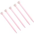 thumbnail image 1 of 6Pcs Heart Crystal Ballpoint Pen Twist Action Ballpoint Pen Smooth to Write, 1 of 7