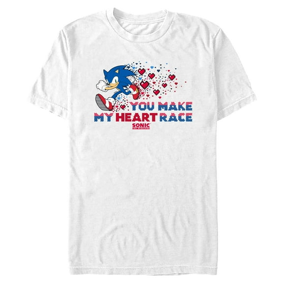 Men's Sonic the Hedgehog You Make My Heart Race Graphic T-Shirt