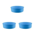thumbnail image 2 of Guardoinrt 1/2/3 Wedding Birthday Party Cake Restaurant Reusable Washable Mousse Round Mould Kitchen Gadget Accessories Blue 8 Inch 3PCS, 2 of 6