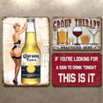 thumbnail image 2 of Placa Metal Vintage Pintura Hierro Rectangular Bar para El 30x40cm 3 Uds., 2 of 9