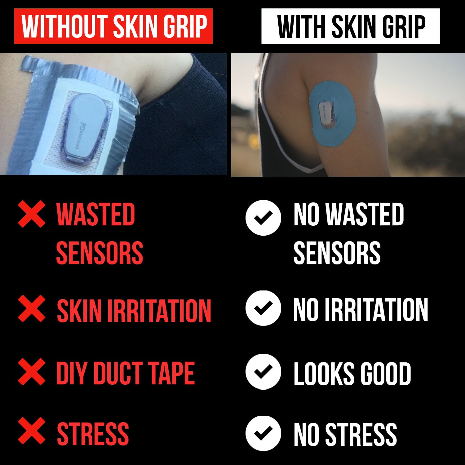 How to Apply Skin Grip Dexcom G6 Overpatch 