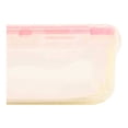 thumbnail image 4 of Tóper Prichos de Plástico Cuadrado Chico con Goma en la Tapa con Broches Transparente 2 Piezas, 4 of 4