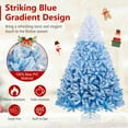 thumbnail image 2 of Resenkos 7-Ft Artificial Christmas Tree - Warm White LEDs & 8 Modes, White/Blue, 2 of 8
