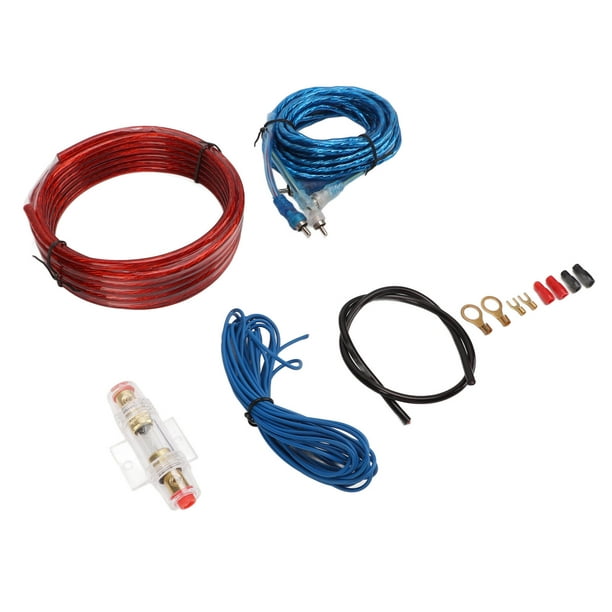 Kit De Câble Audio De Voiture, Kits De Câblage De Voiture étanches Et  Anti-interférences Avec Câble D'alimentation Ligne Audio Pour Haut-parleur  Automatique 