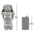 thumbnail image 5 of Design Toscano QL59384 Paw Prints on Our Hearts Memorial Dog Statue, Greystone, 5 of 5