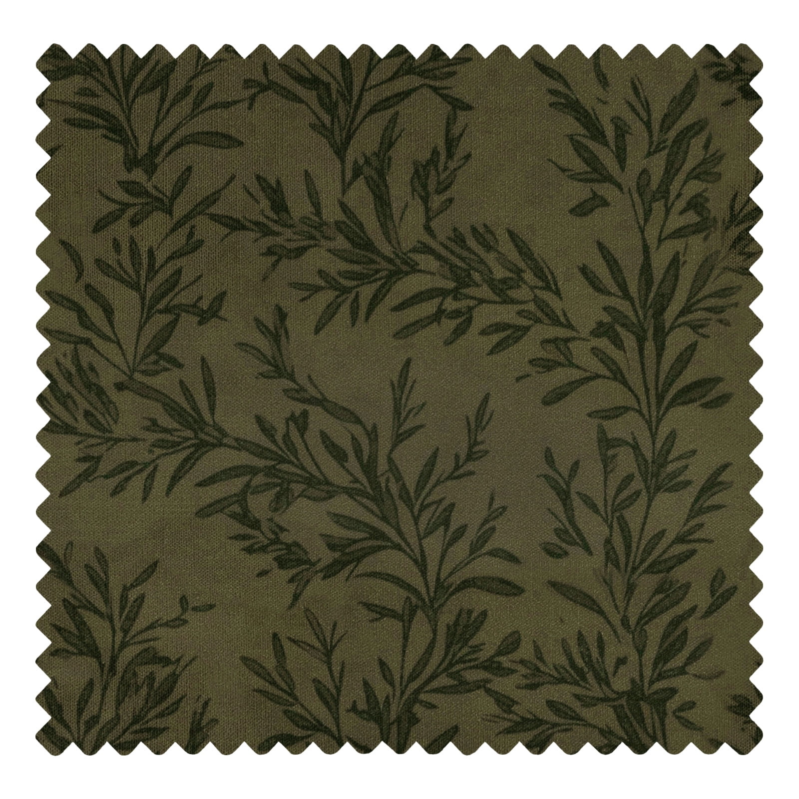 TWOPAGES 20"x20" Print Linen Blend Pillow Cover Pillow Cases Couch Pillows, Set of 1, Brown Olive