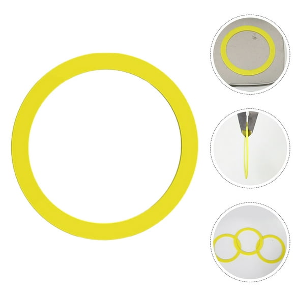 LOLIPPYY 5-Piece Toilet Tank Flush Valve Seal Kit, Yellow, Easy Installation, and Performance