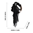 thumbnail image 3 of Halloween Wreaths for Front Door, Gothic Halloween Decorations, Scary Skeleton Ghost Wreath for Front Door, Wall, Closet, Fence, Party Home Decor, 3 of 5