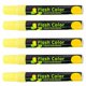 thumbnail image 1 of Marcador de tinta para pizarra VentDepot ChalkyYellow 5Pzas Amarillo Neón Punta Redonda Mediana, 1 of 1