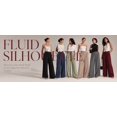 thumbnail image 4 of Cuteduck Women's Solid Color Wide Leg Pants – High Waisted Flowy Palazzo Trousers with Slant Pockets Casual Loose Pants S-2XL, 4 of 7