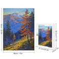 thumbnail image 2 of Fall Forest Scenic 500 Piece Wooden Puzzle for Adults – Precision Cut Wooden Pieces, Scenic Jigsaw Masterpiece, Aesthetic Puzzle for Adults, 2 of 7