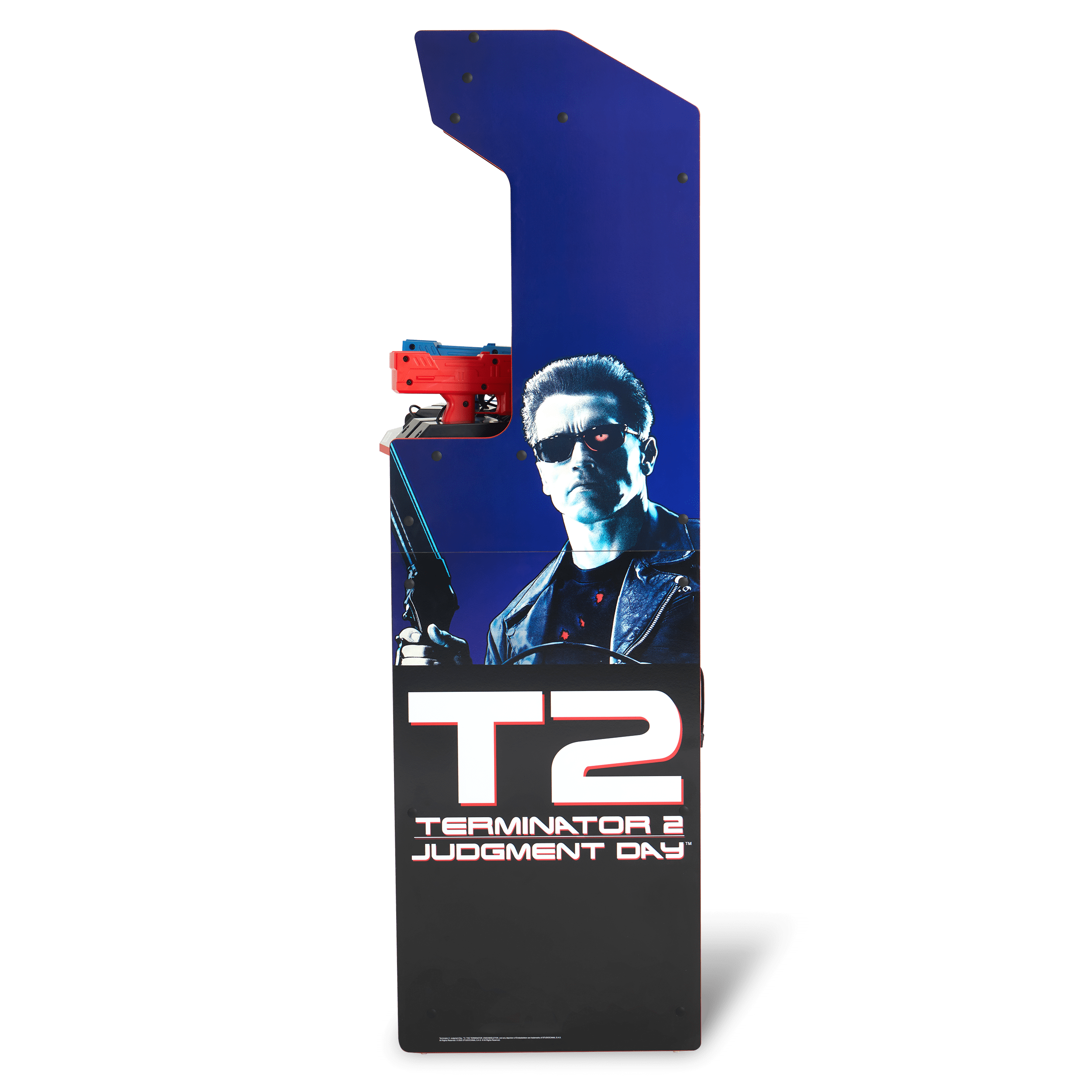 Arcade1Up Terminator 2 Deluxe Arcade Machine – 17" Color Screen, Real-Feel Arcade Light Guns, Wi-Fi Leaderboards, Classic Video Game, Perfect for at-Home Gaming