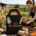 thumbnail image 6 of YiJuHui Garden Tool Bag, Multi Pockets Gardening Bag, Heavy Duty Oxford Garden Tote Caddy (Tools NOT Included), 6 of 6