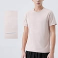 thumbnail image 4 of Vetsdori Mens Pink T-Shirts Breathable Plain Pull on Athlete Fashion Cooling Crew Neck Short Sleeve Shirts for Men Travel, 4 of 9