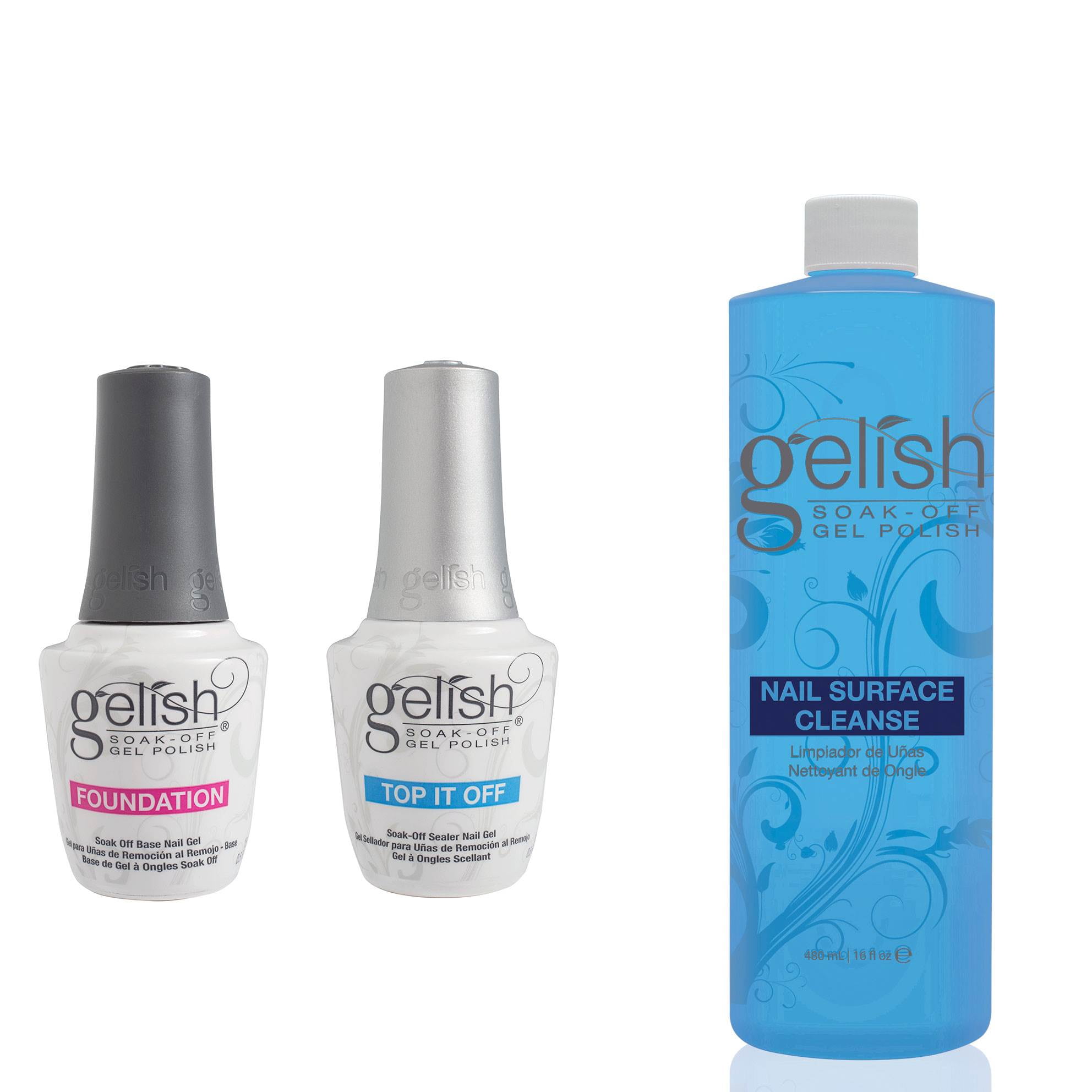 Gelish Dynamic Duo Base & Top Sealer Gel Nail Polish and Soak Off Gel