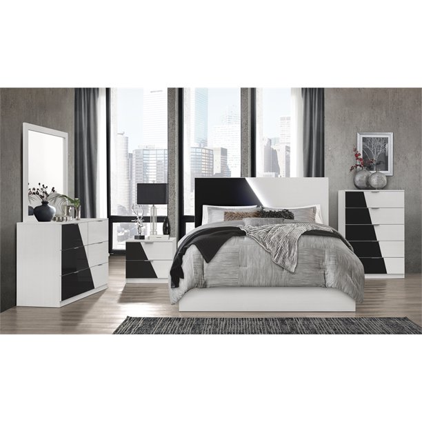 Camilla Queen 5N Bedroom Set made with Engineered Wood in White