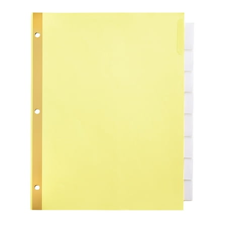 UPC: 0735854147778 | Office Depot Insertable Dividers With Big Tabs Buff Clear Tabs 8-Tab Pack Of 4 Sets 14777