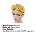 thumbnail image 7 of D-GROEE Lovely Decorative Turbans for Women Soft Bowknot Turban Head Wrap Headwear Pleated Beanie Cap Hair Loss Hat, 7 of 7