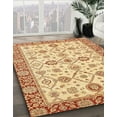 thumbnail image 3 of Ahgly Company Machine Washable Indoor Rectangle Abstract Mustard Yellow Area Rugs, 7' x 9', 3 of 7