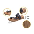 thumbnail image 5 of hlysgo Womens Flat Sandals with Arch Support Adjustable Straps Comfortable Summer Walking Casual Flip Flops Blue 8.5, 5 of 6