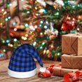 thumbnail image 6 of Rocae Buffalo Plaid Blue Black for Christmas Hat for Kids Hats Christmas Party Supplies, 6 of 6