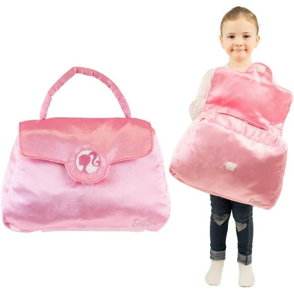 Barbie Purse Pillow Bedding Super Soft Plush Pink Purse/bag Shapped Cuddle Pillow Buddy, (100% Official Licensed Barbie Product) Type2