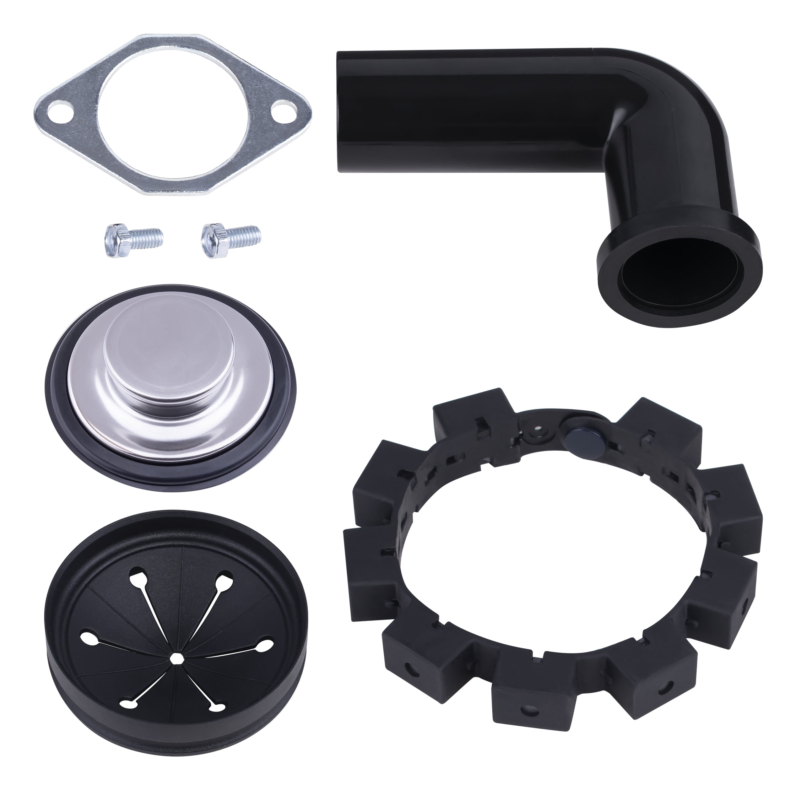 Eco Logic 1-1/4 HP Garbage Disposal, Includes White Sink Flange 10-US-EL-10-DS-3B-WH