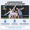 thumbnail image 3 of SERAY 12ft Outdoor Trampoline with Safety Enclosure Net, Ladder and Rust-Resistant Frame, ASTM Certified Backyard Trampoline for Kids and Adults, 3 of 10