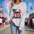 thumbnail image 6 of Leey-World 4th of July Shirts for Women America Printed Tshirt Patriotic Vintage USA Tee Tops 4th Of July Shirts for Women(Light Gray,M), 6 of 9