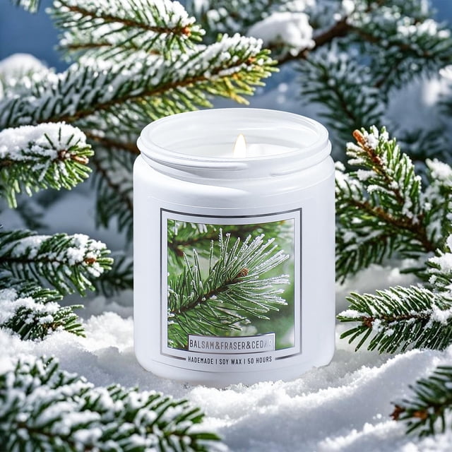 Bálsamo de abeto navideño con aroma a pino de Candle Homsolver, 200 ml