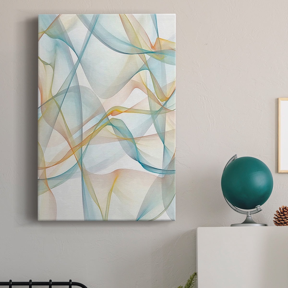 Curves and Waves IV Premium Gallery Wrapped Canvas - Ready to Hang