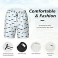 thumbnail image 3 of Fotbe Cute Shark Traje de Baño para Hombre – Shorts de Natación de Secado Rápido con Forro y Bolsillos-Large, 3 of 6