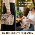 thumbnail image 6 of HELLHERO Horse Mandala Quilted Bible Cover for Daily Use, Polyester Fabric Bible Carrying Case Bag with Dustproof Zippered Bible Cover Case, 6 of 9